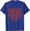 Bear Lover Merch Bear Sunglasses - Bear Lover T-Shirt - Royal Blue