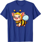 Funny Mini Pig Gifts Mini Pig Bee Pet Funny Animal T-Shirt - Royal Blue