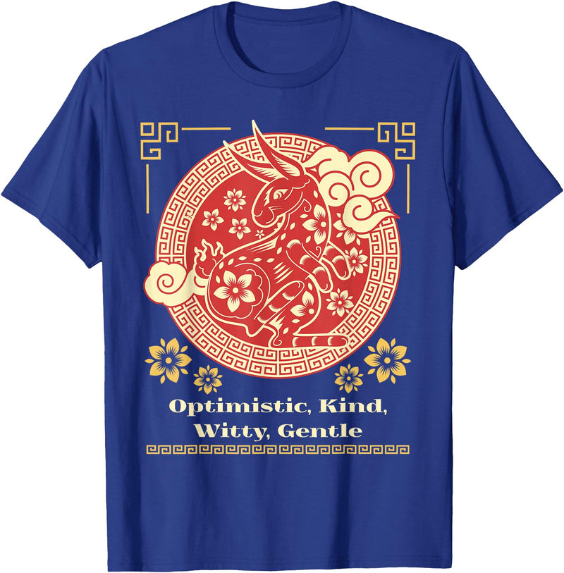 Personality Traits Rabbit T-Shirt in Royal Blue