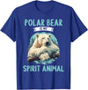 Polar Bears Polar Bear Lovers Shop Polar Bears Polar Bear is my spirit animal T-Shirt - Royal Blue
