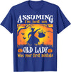 Halloween Old Lady Witch Assuming I'm Just An Old Lady Was Your First Mistake Witch T-Shirt - Royal Blue