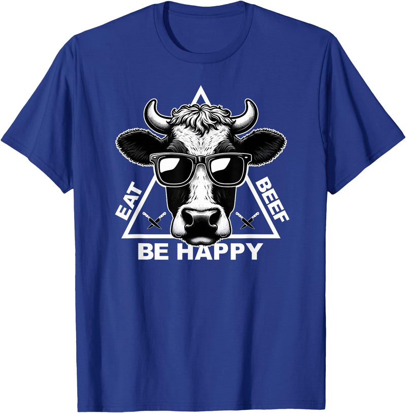 InkfulMerch Meat Lover Carnivore Diet Cow Steak Eat Beef Carnivore T-Shirt - Royal Blue
