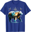 Grizzly Bear Lover Bear Hiking Grizzly Bear Camping Camper T-Shirt - Royal Blue