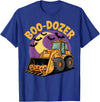 Bulldozer Halloween Costume Toddler Spooky Ghost Boo-Dozer Halloween Kids Bulldozer T-Shirt - Royal Blue