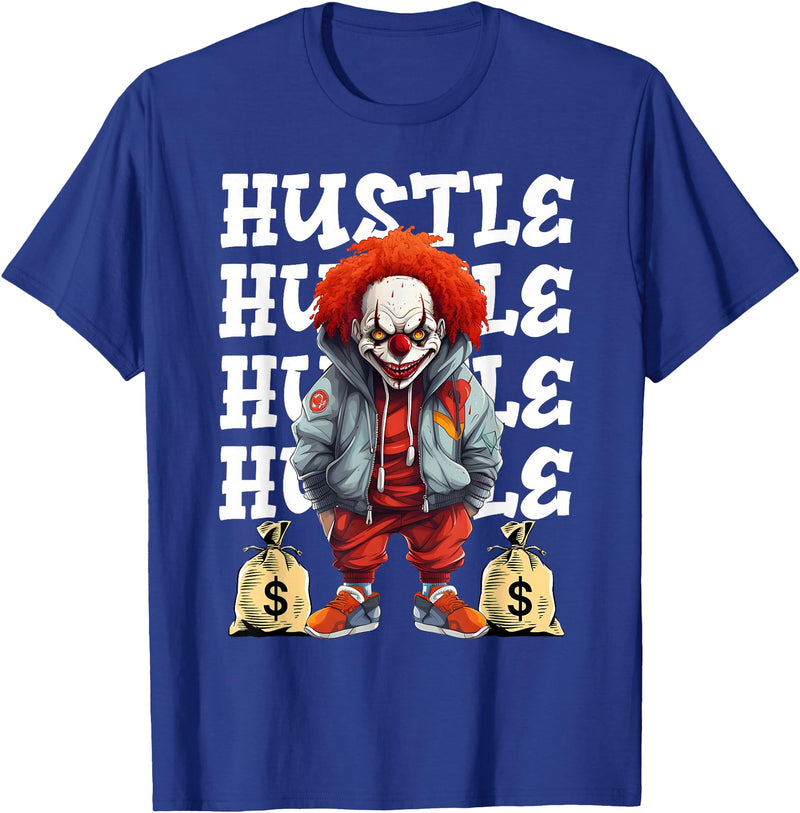 Hip Hop Clown Money Calling Horror Streetwear Tee Hip Hop Scary Clown Hustle Money Urban Streetwear Halloween T-Shirt -