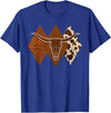 Boho Bull Skull Rodeo Culture Cowgirl Cowboy Gifts Boho Cow Skull Western Country Longhorn Country Concert T-Shirt - Royal