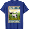 Funny Charolais Gift for Men & Rancher Once Upon A Time There Was A Man - Cow Breed Charolais T-Shirt - Royal Blue