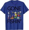 Funny Fishing Fishy Fisherman Fisher Anglers Shirt Gone Fishing-Shirt Youth Boys Kids Toddler Women Girls Cute T-Shirt - Royal Blue
