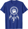 Indigenous Native American For Men Traditional Dreamcatcher Women Bear Native American T-Shirt - Royal Blue