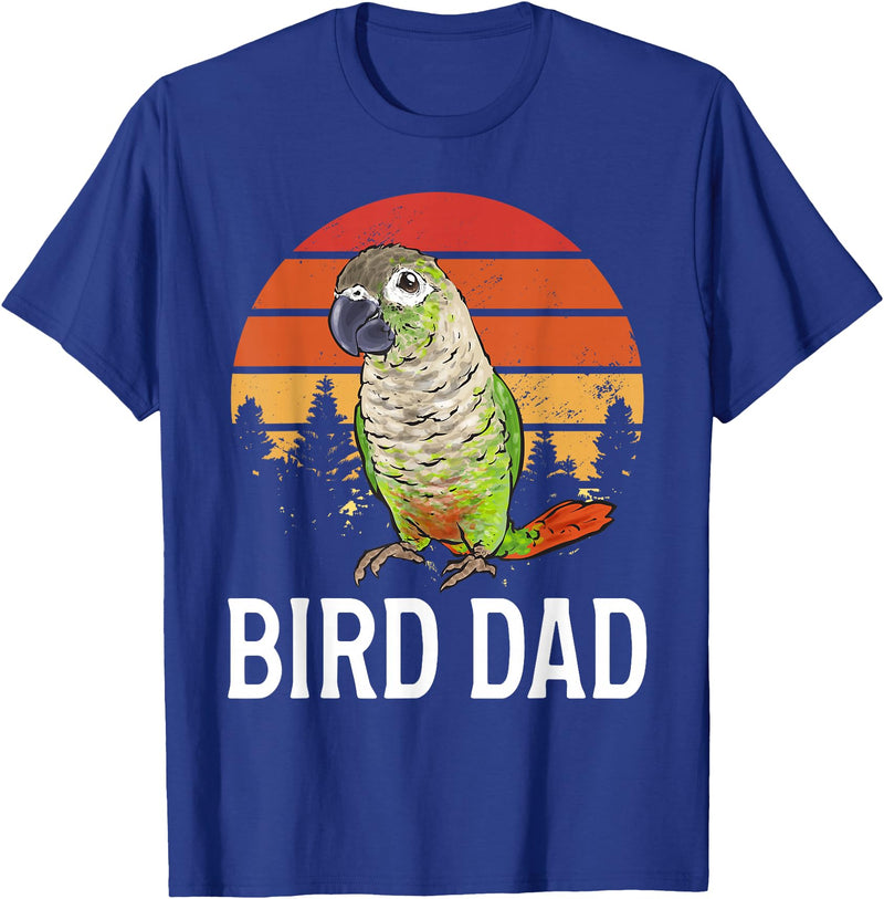 Green Cheek Conure Shirt & Green Cheek Conure Gift Green Cheek Conure Parrot Bird Dad T-Shirt - Royal Blue
