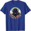 Wild Plains Buffalo Bison Gifts T Shirts & Hoodies Womens Girls Old West Retro Vintage Floral Buffalo Lover T-Shirt - Royal