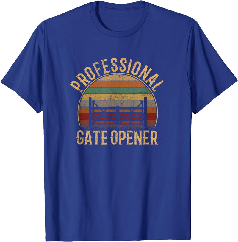 cow apparel professional gate opener, cow Gate opener T-Shirt - Royal Blue