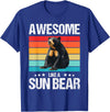 Sun Bears Sun Bear Lovers Shop Awesome like a Sun Bear. Sun Bears Sun Bear T-Shirt - Royal Blue