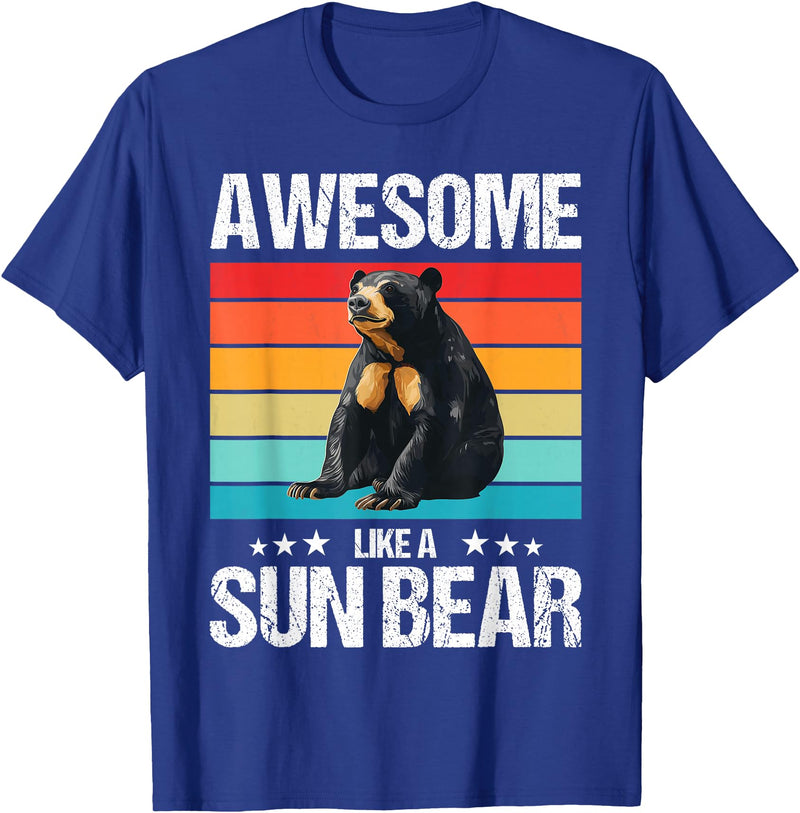 Sun Bears Sun Bear Lovers Shop Awesome like a Sun Bear. Sun Bears Sun Bear T-Shirt - Royal Blue