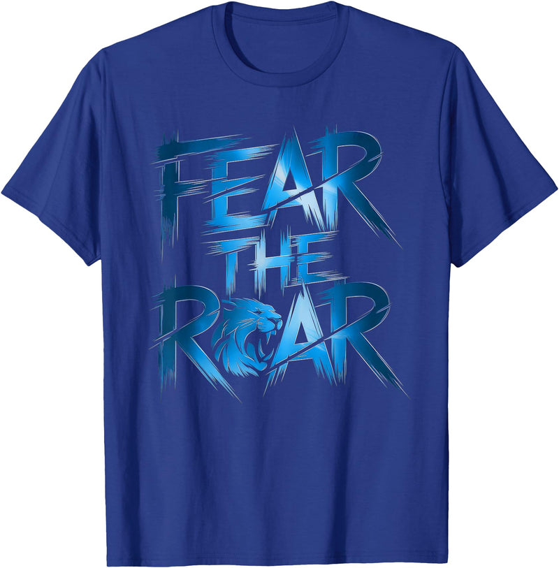 Lions Tshirt Men Women Blue Animal School Sport Fan Lion T-Shirt - Royal Blue