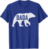 Matching Family Bear by Foxio Dada Bear Matching Family Camping Vintage Bear Funny Dada T-Shirt - Royal Blue