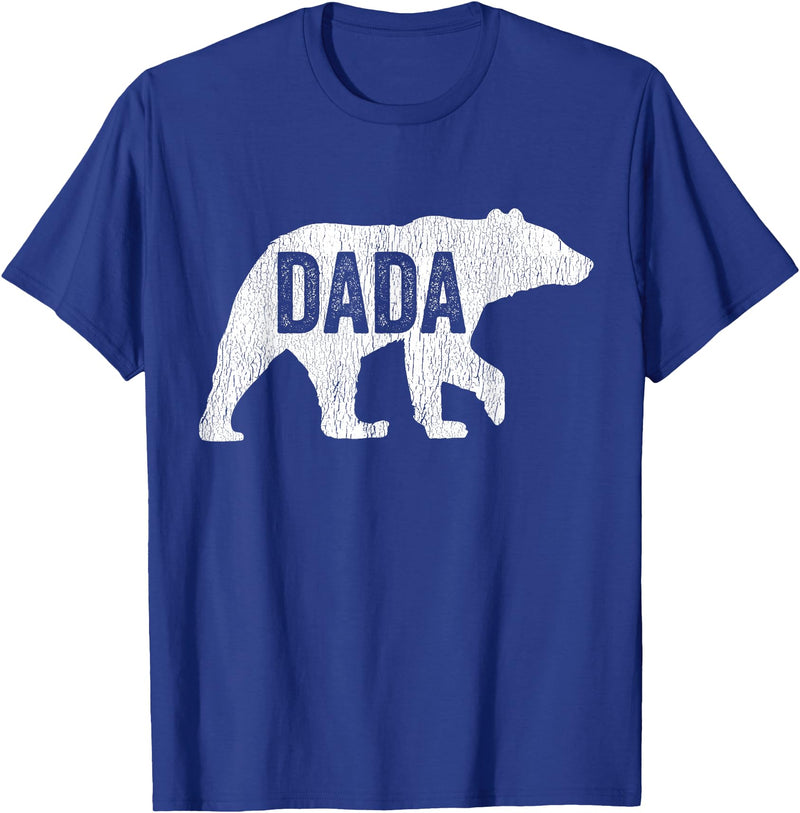 Matching Family Bear by Foxio Dada Bear Matching Family Camping Vintage Bear Funny Dada T-Shirt - Royal Blue