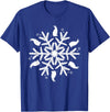 Snowflake Christmas Rabbit T-Shirt in Royal Blue