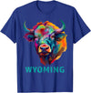 Love Wyoming Accessories, Apparel and Home Decor Wyoming American Bison Lover Buffalo for Men Women Souvenir T-Shirt - Royal