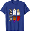 Rabbit Halloween Reflect Mirror Bunnies T-Shirt in Royal Blue