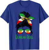 Iran For Women Iranian For Girl Flag Lion Persian T-Shirt - Royal Blue