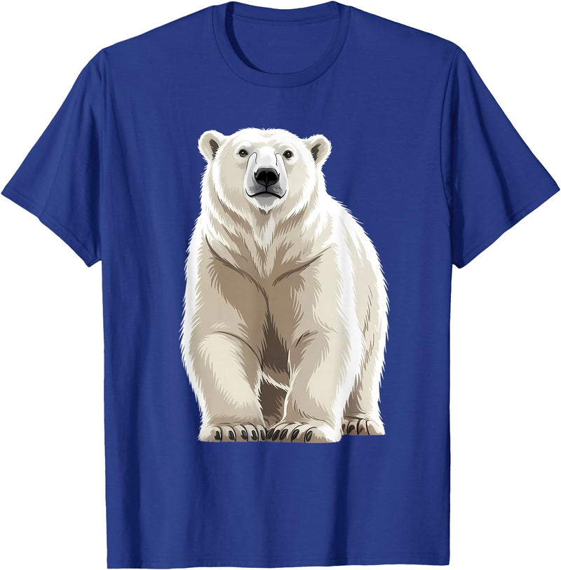 Polar bear for Men Women Design byMH Polar Bear T-Shirt - Royal Blue