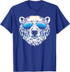 Sunglasses Zoo Mega Cool Polar Bear T-Shirt - Royal Blue