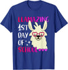 Amazing First Day of School - Geslonedesigns Llamazing 1st Day of School Teacher Llama Back to School T-Shirt - Royal Blue