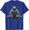 Bear Powerlifting Weightlifting Gym Apparel Bear Powerlifting Weightlifting Gym Workout T-Shirt - Royal Blue