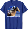 Handicapping Horse Gear Sovereignty Horse, Horse Racing, Santa Anita, Del Mar, Horse T-Shirt - Royal Blue