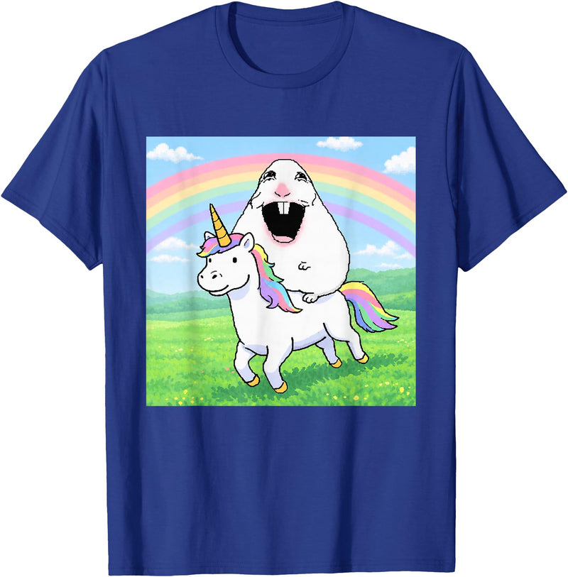 Happy Hamster Meme T-Shirt - Royal Blue