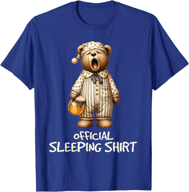 Schlafanzug Shirt Official Bear Sleep Shirt T-Shirt - Royal Blue