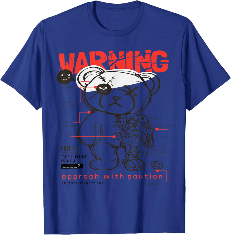 Prototype Robot Teddy Bear Funny T-Shirt - Royal Blue