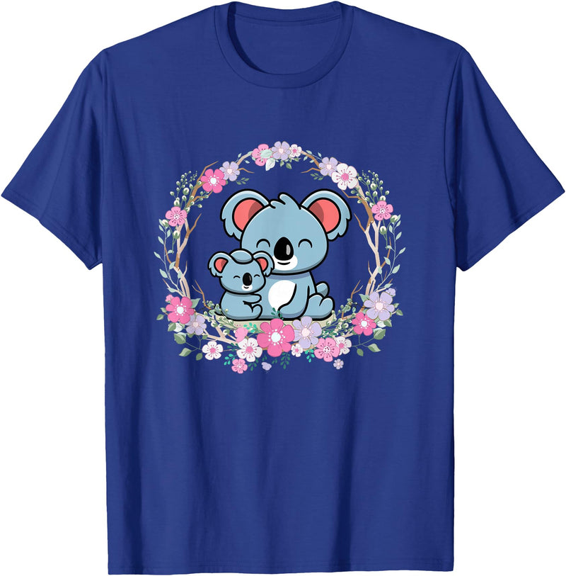 Cute Koala Mama Bear and Baby Mothers Day Apparel Mother's Day koala Mom and Baby Koala T-Shirt - Royal Blue
