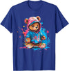 Teddy Bear Colorful Men WomenDesigns Hip Hop Colorful Teddy Bear Men Women Kids T-Shirt - Royal Blue