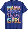 Ice Cream Birthday Family Matching Mama Of The Birthday Girl Ice Cream Lover Party T-Shirt - Royal Blue