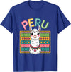 Peru Flag Peruvian Roots Peru Llama Peruvian Roots Peru Heritage T-Shirt - Royal Blue
