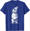 Cool Easter Bunny Sunglasses Funny Easter Outfit for Boy Men T-Shirt in Royal Blue