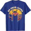 Retro No Prob-Llama & Alpaca Lover Gifts Retro NO Prob-Llama Gift - Vintage Llama Alpaca T-Shirt - Royal Blue