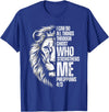 Philippians 4:13 Christian Jesus Lion Father Dad Christian Verse Lion Philippians 4:13 I Can Do All Things T-Shirt - Royal Blue