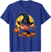 Pig Halloween Costumes Spooky Pig Witch Halloween T-Shirt - Royal Blue