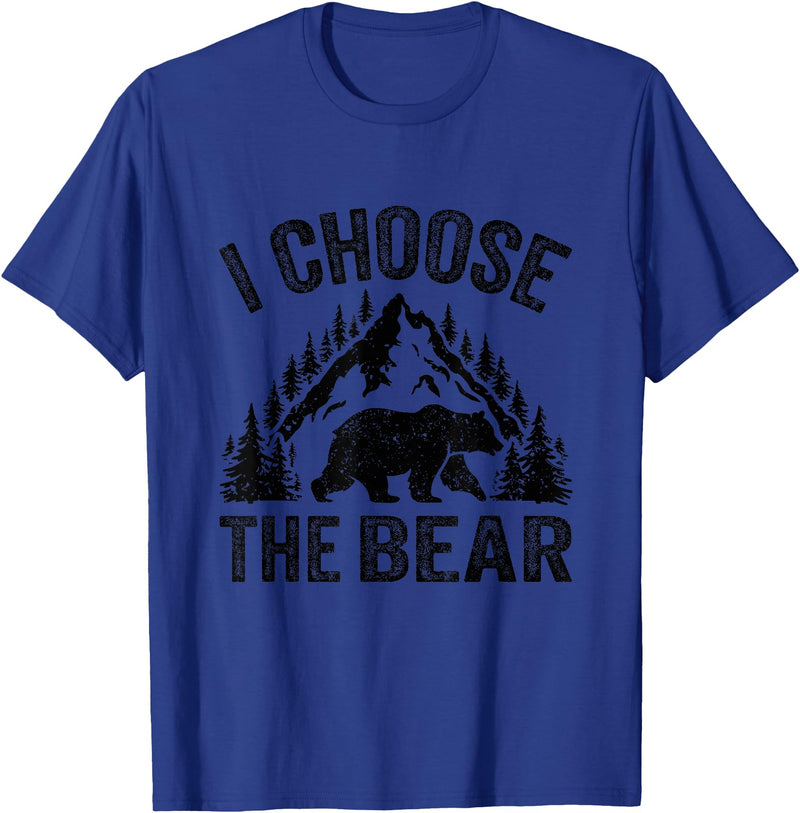 I choose the bear lover bear I CHOOSE THE BEAR unique animal lover T-Shirt - Royal Blue