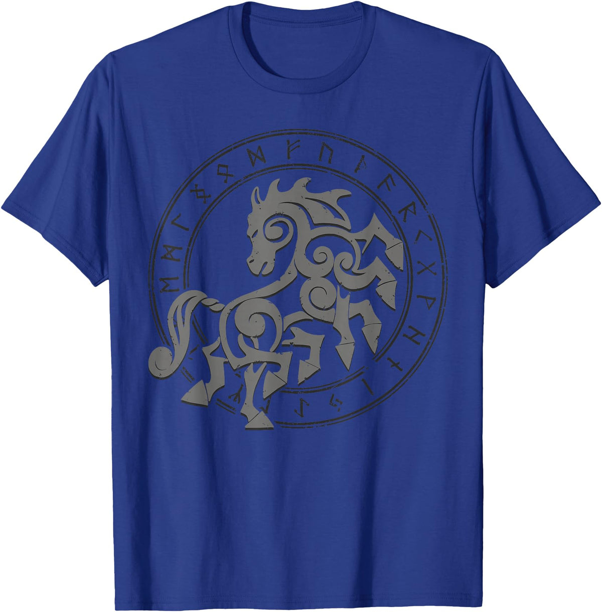 Norse mythology designs Norse Horse Sleipnir T-Shirt - Royal Blue