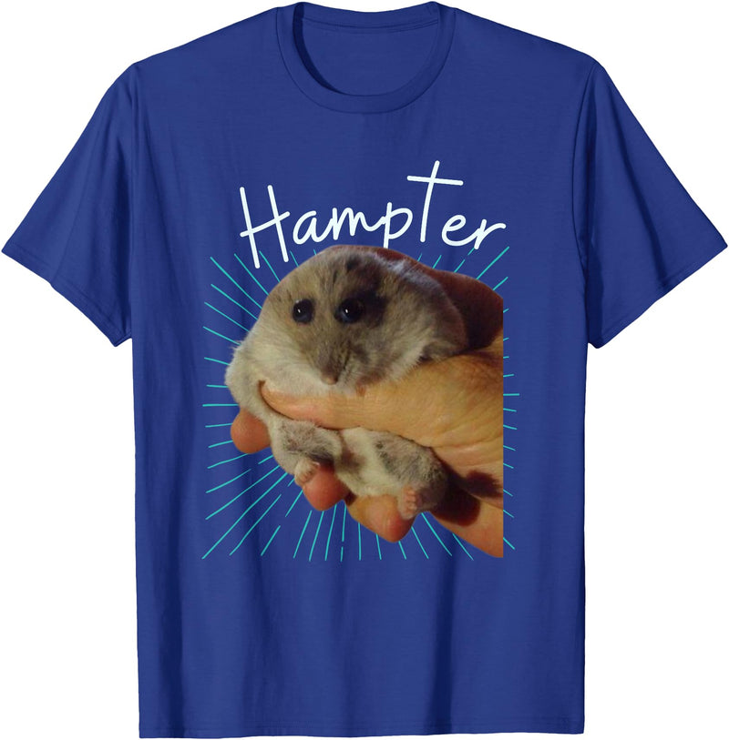 Cute and Funny Hampter Hamster Dunk Meme Pet Owners T-Shirt - Royal Blue