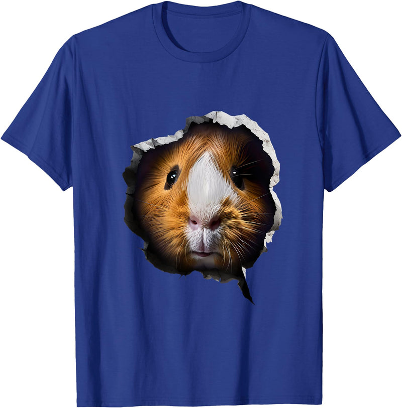 Guinea Pig Face Design Guinea Pig Face T-Shirt - Royal Blue