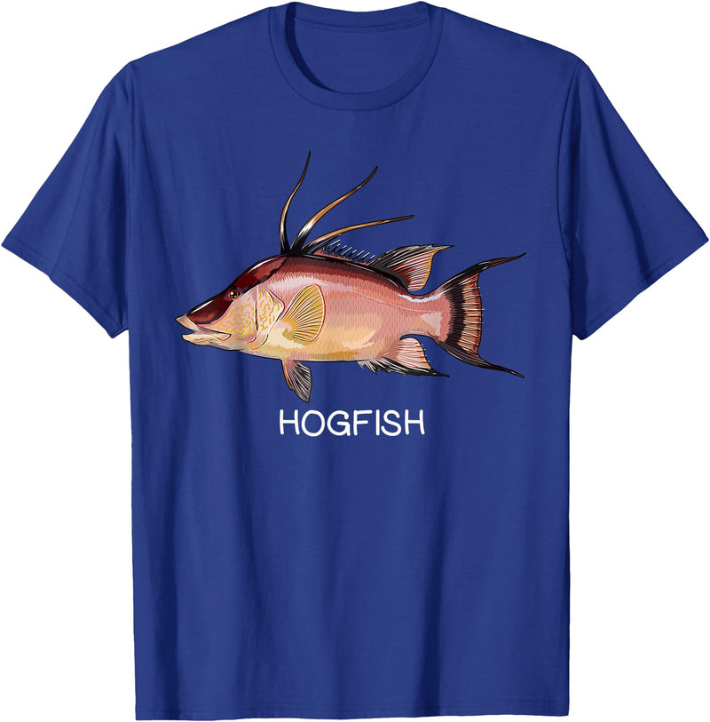 Hogfish Gift Co. Hogfish Saltwater Game Fish T-Shirt - Royal Blue