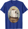 Polar bear Sailor Oil paint Inspired Cool Captain Polar Bear T-Shirt - Royal Blue