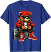 Funny Hip Hop Music lover Hip Hop Teddy Bear Rap Music T-Shirt - Royal Blue