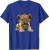 Lion Cubs Cute Lion Shirt Lions Lovers Gifts Lion Cub Angry Lion Lovers Lion Shirt Boys Girls Male Lions T-Shirt - Royal Blue
