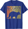 Raccoon Periodic Chemistry Elements Retro Racoon Raccoon Periodic Table Elements Racoon Nerd Vintage T-Shirt - Royal Blue